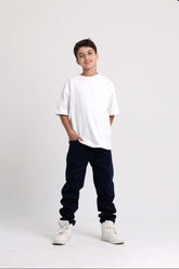 Cargo Gabardine Dark Blue Pants